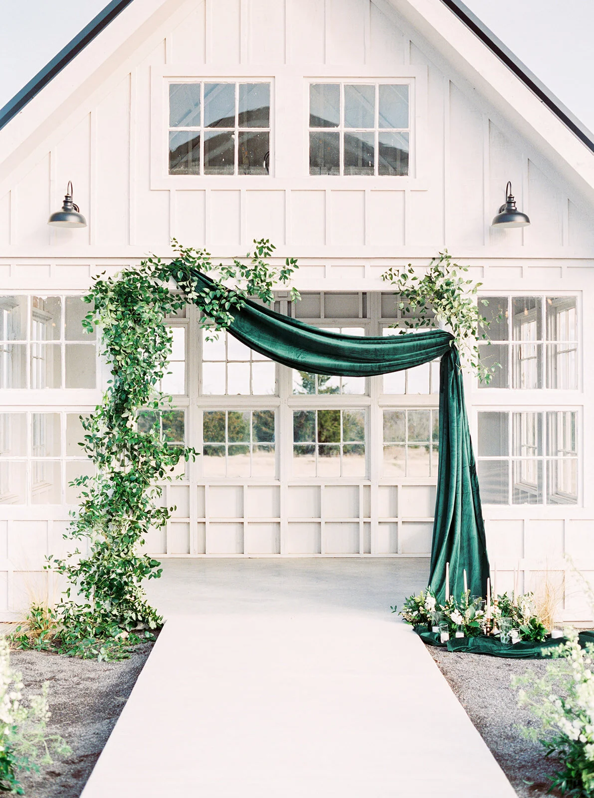 Elegant reception floral styling